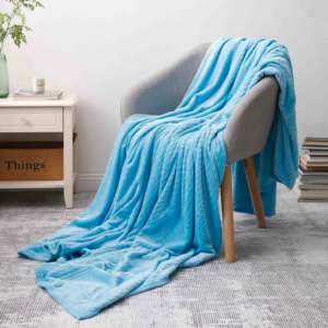 <span class=keywords><strong>Alibba</strong></span>-Manta polar de franela 100% poliéster, manta de punto en relieve, cálida, supersuave, de fábrica, china - Product Image 3