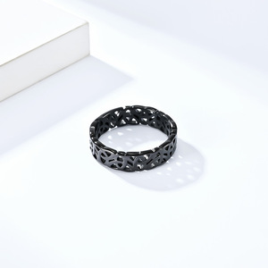 Nordic Viking Triangle Knot <b>Titanium</b> Steel <b>Ring</b> Rose Gold Unisex Fashion Jewelry Geometric Design Index Finger <b>Ring</b> - Product Image 3