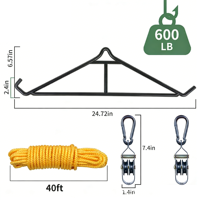 Système de Gambrel pour la Chasse au Cerf de Grande Capacité 500L-600L et Système de Levage à Double Poulie pour la Chasse