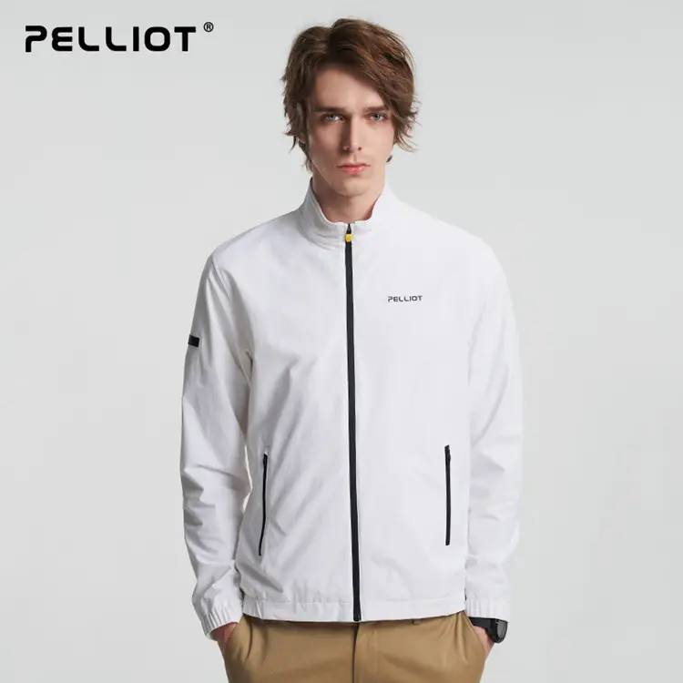 Lightweight men polyester custom running summer waterproof skin sunproof coat jacket