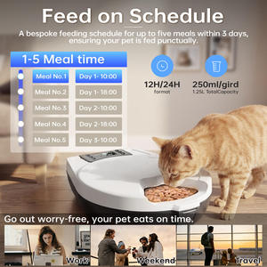 Distributeur automatique d'aliments humides et d'aliments réfrigérés avec refroidissement et chauffage par semi-conducteurs, distributeur intelligent de <span class=keywords><strong>nourriture</strong></span> pour animaux de compagnie pour chats - Product Image 1