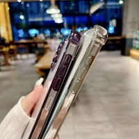 Étui de téléphone en TPU avec cadre doré électroplaqué étanche pour iPhone 15 Plus 14 13 12 Pro Max Oppo Reno, style support sans fil