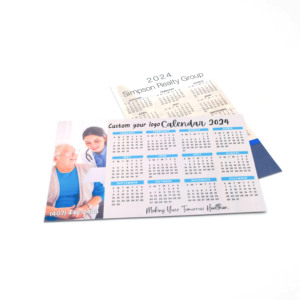 Logo DIY Medium Calendar Paper Printing OEM/ODM Promotion Advertising Promotional Business Fridge Magnet Sticker