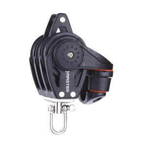 ล้อขนาด 40 มม. แบบสามล้อ/หมุนได้/มีห่วง/คลิปล็อคเชือก/ลูกปืนสำหรับเรือใบ รุ่น BB-0413F ขนาด 10 มม. อะไหล่และอุปกรณ์เสริม - Product Image 1