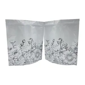 Wholesale stand up zipper mylar plant sunflower packets crop grass seeds doypack corn seeds package bags