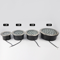 IP67 évalué 12W 18W 24W 36W LED escalier souterrain 3000K RGB lumière avec corps de lampe en aluminium pour jardin paysage utilisation extérieure