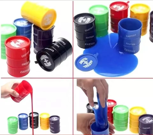 Vente en gros de jouets anti-stress certifiés CPSIA ASTM F963 EN71, jouets farfelus pour enfants, baril de peinture à l'huile coloré, slime fou, fête d'Halloween - Product Image 2