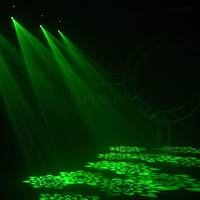 Shehds 3 faisceaux prismatiques et spot Gobo, mini projecteur LED 80W à tête mobile pour DJ, discothèque, scène, fête