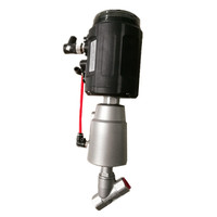 Vanne pneumatique en acier inoxydable à contrôle proportionnel avec vanne d'angle de positionneur intelligent pour usage général Support personnalisé OEM