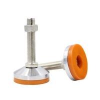 D40/50/60/80/100 Coussinets de nivellement anti-vibration robustes Pieds en acier réglables en hauteur Tables de base à pied fixes industrielles en métal