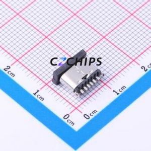 BTC-TC6T-55 USB Connector Through hole Component (THT) Connector Type-C Female Through Hole 6P - Product Image 2