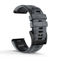 Bracelet de montre en silicone à dégagement rapide 22/26MM, adapté aux Garmin Forerunner 955/965, Instinct 2/2X, style sportif, matériau durable.
