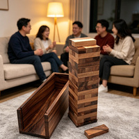 Blocs de construction en bois personnalisés, jeu d'empilage, décoration, cadeau de remise de diplôme pour les enfants, les couples et les groupes, artisanat en bois