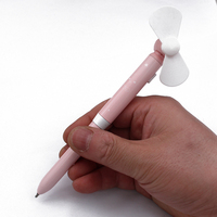 Vente chaude rose Mini ventilateur stylo qualité métal Gel encre nouveau Design stylo multifonction pour une utilisation promotionnelle approvisionnement direct d'usine