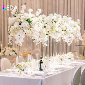 Base de Metal Transparente Clásica de Alta Calidad LEDA, Centro de Mesa, Soporte para Flores para Decoración de Bodas y Fiestas - Product Image 3