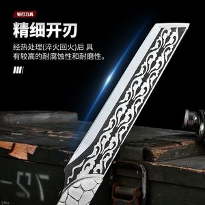 Outdoor <b>camping</b>, trail clearing, wood chopping, Longquan Bingpo multi-purpose knife, bone-chopping, one-piece forged stainless - Product Image 2