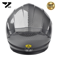 Casques de moto intégrales de haute qualité, conception personnalisée d'usine avec doublure confortable en ABS et casque de vélo à double miroir