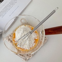 Accessoires de cuisine : mini fouet en fil métallique pour café, œufs, chocolat, lait, avec différentes tailles