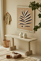 Table console en pin minimaliste moderne, adaptée aux salons à domicile et au décor de villa