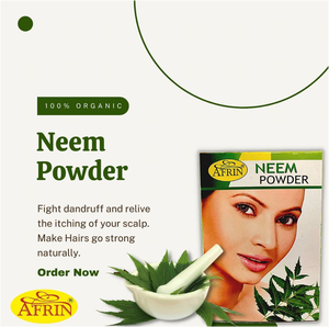 Polvo Puro de Neem Afrin para el Alivio de la Caspa y el Cuidado del Cuero Cabelludo, Polvo Facial Natural Orgánico de 100g para el Cuero Cabelludo con Picazón y el Crecimiento del Cabello - Product Image 6