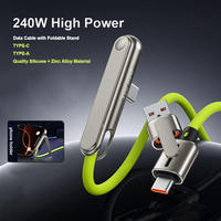 Nuevo Cable USB 3.0 Tipo-C a Tipo-C de Carga Ultra Rápida de 240W, 1.2m, con Conectores de Aleación de Zinc para Teléfonos Móviles y Tabletas