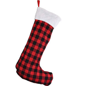 5593 ओटम फैक्ट्री मिनी जुंबो अनुकूलित क्रिसमस स्टॉक लाल थोक थोक प्लश भैंस प्लेड स्टड क्रिसमस स्टॉक - Product Image 5