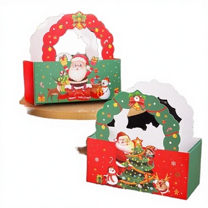 Wholesale Custom Recyclable White Cardboard Die Cut Christmas Eve for Gift <b>Box</b> for Candy Packaging - Product Image 2