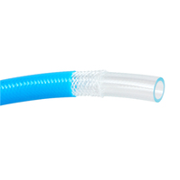 Tuyau d'air pneumatique renforcé en PU, diamètre intérieur 1/4 pouce, 25, 50, 100 pieds, avec raccords pivotants en laiton 1/4 NPT pour compresseur d'air