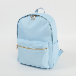 Sac à dos décontracté en nylon pour adolescents, imperméable, avec patchs DIY, noir, rose, multicolores - Product Image 4