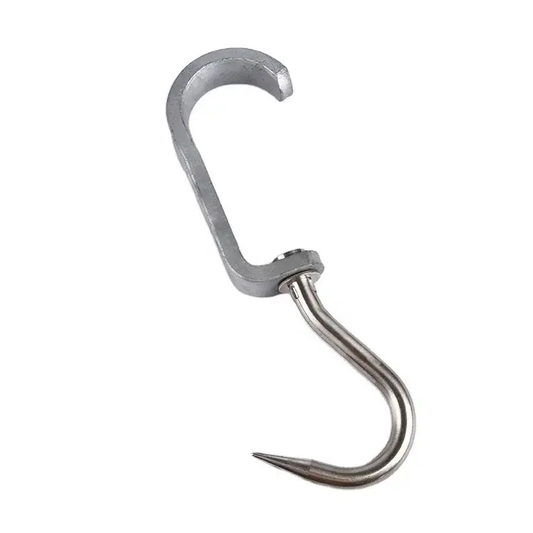 double ring single hook meat hook stainless steel304