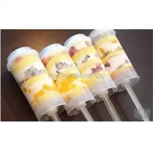Hot Sale Tragbare transparente Kunststoff-Kuchen behälter Cream Push Ice Lolly Cake Pusher