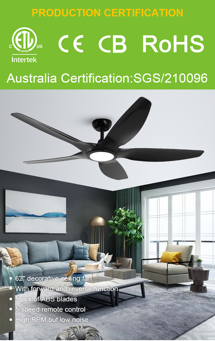 Breezelux smart decorative invisible bladeless chandelier ceiling fan with light led classic ceiling fans