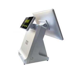 Tiền mặt đăng ký máy màn hình kép Tablet bán lẻ hệ thống POS Windows/Android POS với 58 Mét Máy in nhiệt cửa hàng tiện lợi - Product Image 4