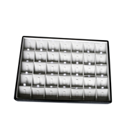 GemTrue Khay Trang Sức 35 Lưới Tuyến Tính Mặt Dây Chuyền Tổ Chức Lưu Trữ Khay Showcase Hiển Thị Trang Sức Pendent Hiển Thị Khay DK17662