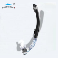 Tuba à respiration facile avec système de séchage supérieur Tube en silicone de qualité alimentaire pour la plongée en apnée Natation en eau libre Adultes Tuba