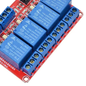 โมดูลรีเลย์ 4 ช่อง 5V แบบออปโตคัปเปลอร์ แยกสัญญาณระดับสูงและต่ำ ทริกเกอร์ไมโครคอนโทรลเลอร์ บอร์ดสีแดง - Product Image 2