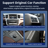 Pantalla Táctil de Navegación con Auto Carplay LELV Qualcomm 680 1920*720 para Benz Gl Ml 350 450 550 W166 X166 Gps Bt Radio Multimedia para Auto