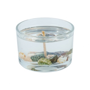 Vela de Gel con Aroma a Océano Azul, Hecha a Mano, con Cristal de Lujo, Estrella de Mar y Concha, Regalo Perfecto de Navidad o Graduación para Amigos - Product Image 4