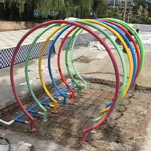 Double Fun Waterfall Swing Play Colorful Fiberglass Steel Splash Pad Aqua Park Play Amusement Equipment Outdoor Water Parks - Product Image 5