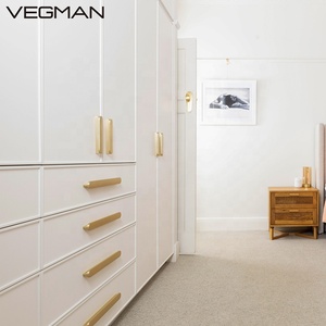 <strong>Thin</strong> Shaker <strong>Wardrobe</strong> Closet American Style Wooden Customized Durable Classical <strong>Wardrobe</strong> - Product Image 3