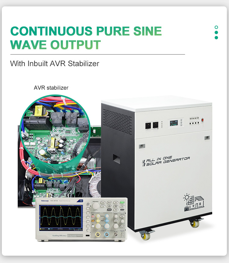 Complete Solar Power System Home 48v Dc to 220v Ac 2kw 3kw 4kw Solar Energy System 5kw Kit Set