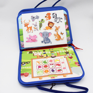 Libro Sensoriale Personalizzato in Feltro <span class=keywords><strong>Montessori</strong></span> Educativo con Pannelli Interattivi e Libro di Storie a Tema Dinosauri e Koala - Product Image 5