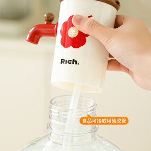 Rich Portable Water Dispenser <b>Pump</b> Manual Plastic Household Use - Product Image 4