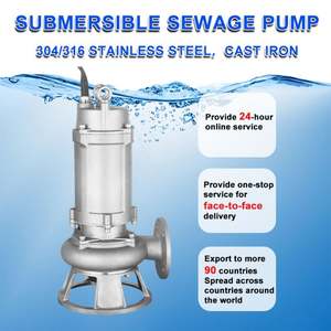 WQ Non Clogging Vertical Electric Drainage Sump <b>Pumps</b> Stainless Steel <b>Submersible</b> Sewage <b>Pump</b> for Dirty Water Sewage - Product Image 5