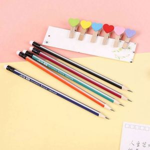 Lápiz de Regalo Personalizado al por Mayor para el Regreso a Clases, Precio Económico, 7 Pulgadas, HB 2B 2H, Mina Hexagonal Triangular Negra, Modelo USA Mairun 823 - Product Image 2