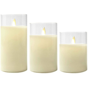 Velas LED de Plástico Color Marfil con Pilas para Decoración de Mesa en Bodas, Cumpleaños y Fiestas - Product Image 1