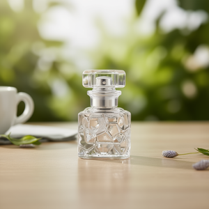 10ml Square Perfume Bottle Flat Luxe Thin Glass Aluminum Lid For Home Decor And Perfumes - Product Image 2