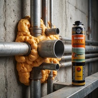 Mousse isolante expansive en polyuréthane pulvérisé à prix d'usine, isolation personnalisée ignifuge et robuste pour la construction