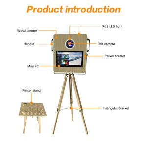 Holz Salsa Ipad Selfie <span class=keywords><strong>Photo</strong></span> <span class=keywords><strong>Booth</strong></span> Ipad Dslr Holz <span class=keywords><strong>Photo</strong></span> <span class=keywords><strong>Booth</strong></span> Shell mit 15,6 Zoll Lcd Touchscreen - Product Image 3