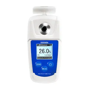 Pengukur gula buah semangka penguji rasa manis, tampilan Digital pengukur konsentrasi tahan air 0-55% Brix - Product Image 4
